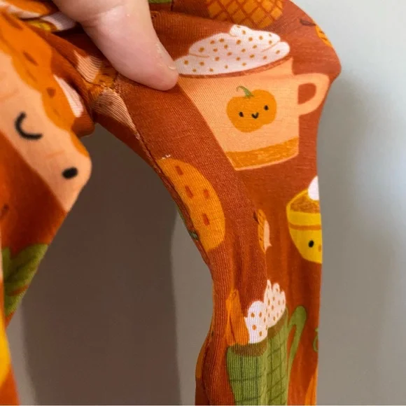 Little Sleepies Pumpkin Spice Zippy - Picture 4 of 6